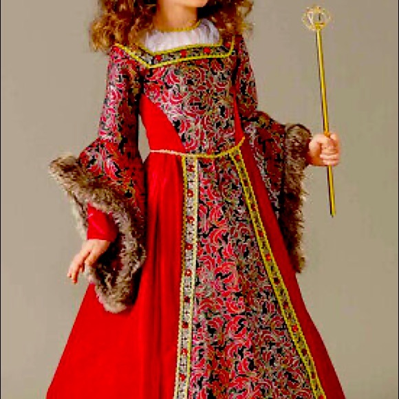 Chasing Fireflies Queen Isabella Red, Faux-Fur lined Dress Costume + Crown - www.rajagirimanappuram.com Chasing Fireflies Queen Isabella Red, Faux-Fur lined Dress Costume + Crown - www.rajagirimanappuram.com